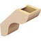 Ekena Millwork 5-inch W x 12-inch D x 12-inch H Carmel Rough Cedar Woodgrain TimberThane Knee Brace, Primed BRCUR05X12X12CARRCPR - alternate 5